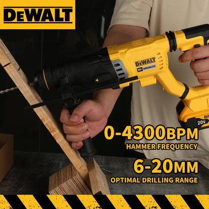 DEWALT  Brushless Cordless SDS Rotary Hammer 3-Mode Concrete Wall Metal Wood Drill D-Handle Hot Sale 20V Tool