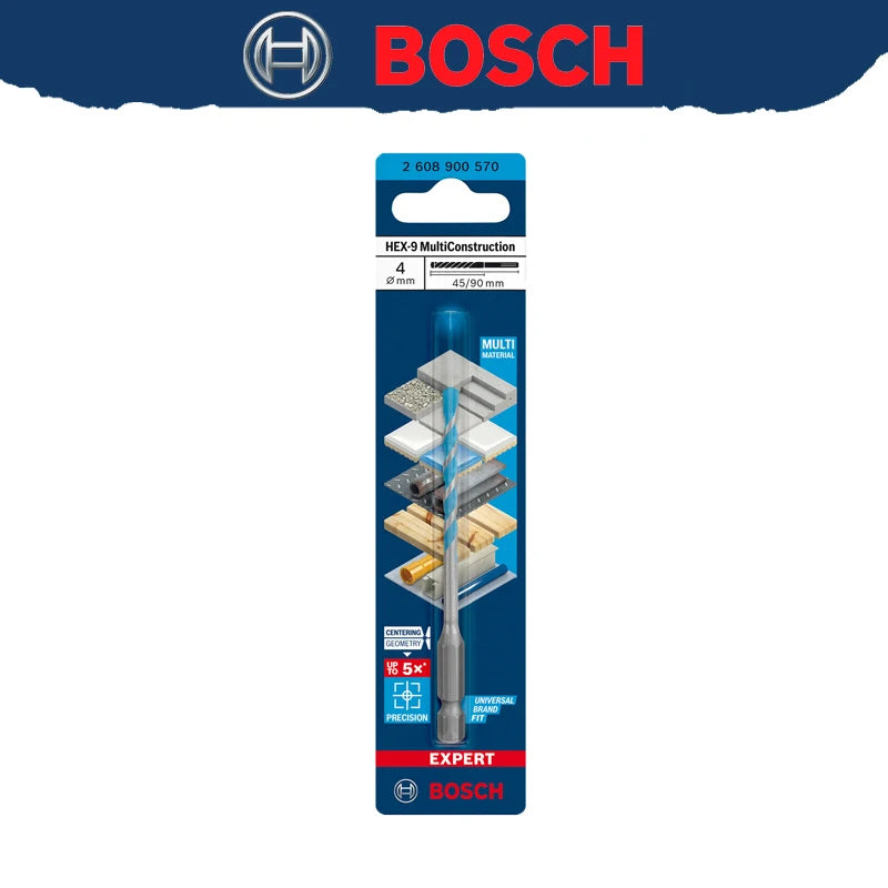 BOSCH EXPERT HEX-9 Multi Construction Drill Bit For Concrete Soft Tiles High Hardness Twist Drill 2608900569 2608900574