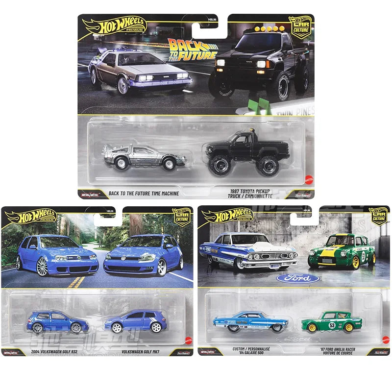 New Hot Wheels 1:64 HBL96 Car Culture Series Cars Model Two-car Suit Alloy Car Model Toyota Custom Collect Toy Birthday Gifts