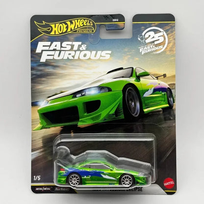 Hot Wheels HNW46 Fast & Furious N Case Serise Mitsubishi Eclipse Car Die Cast Model Car Toys Surprise Collection Decoration Gift