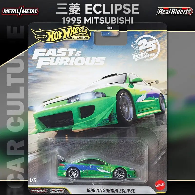 Hot Wheels HNW46 Fast & Furious N Case Serise Mitsubishi Eclipse Car Die Cast Model Car Toys Surprise Collection Decoration Gift