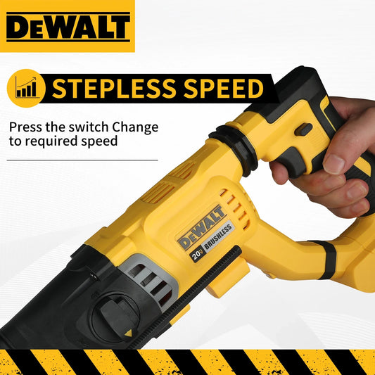DEWALT  Brushless Cordless SDS Rotary Hammer 3-Mode Concrete Wall Metal Wood Drill D-Handle Hot Sale 20V Tool