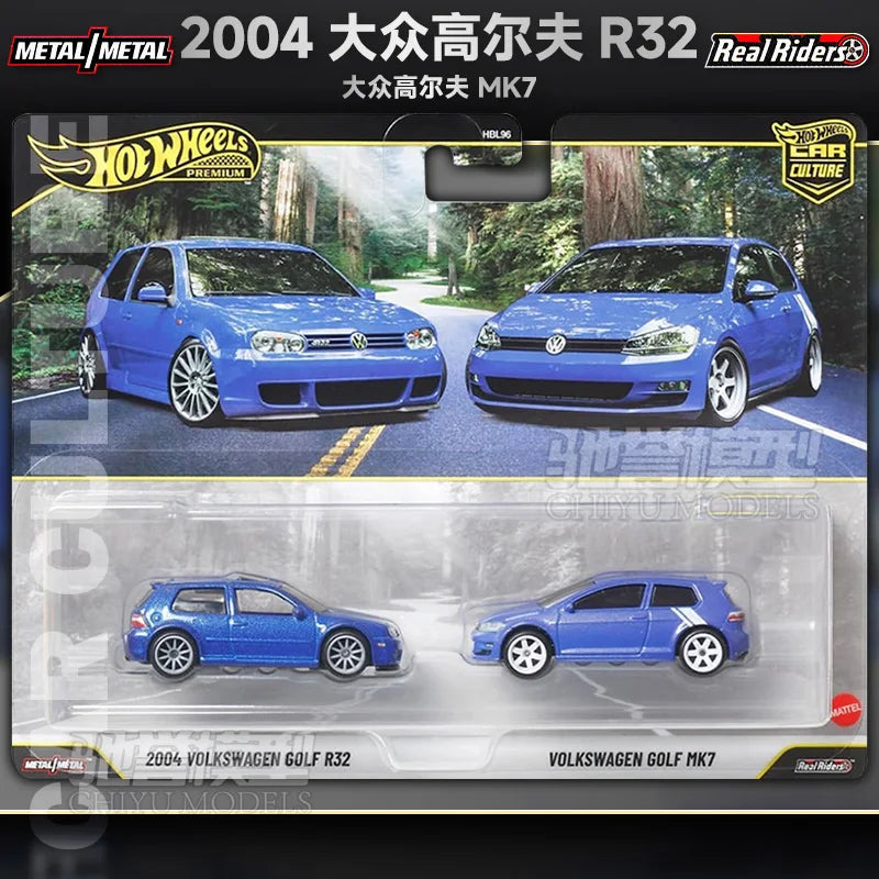 New Hot Wheels 1:64 HBL96 Car Culture Series Cars Model Two-car Suit Alloy Car Model Toyota Custom Collect Toy Birthday Gifts