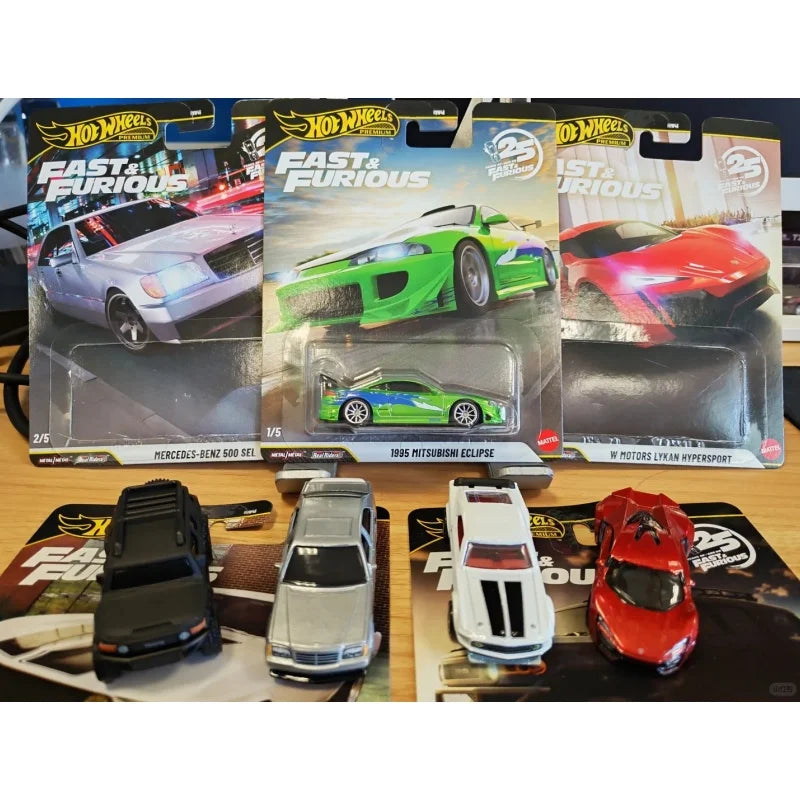 Hot Wheels HNW46 Fast & Furious N Case Serise Mitsubishi Eclipse Car Die Cast Model Car Toys Surprise Collection Decoration Gift